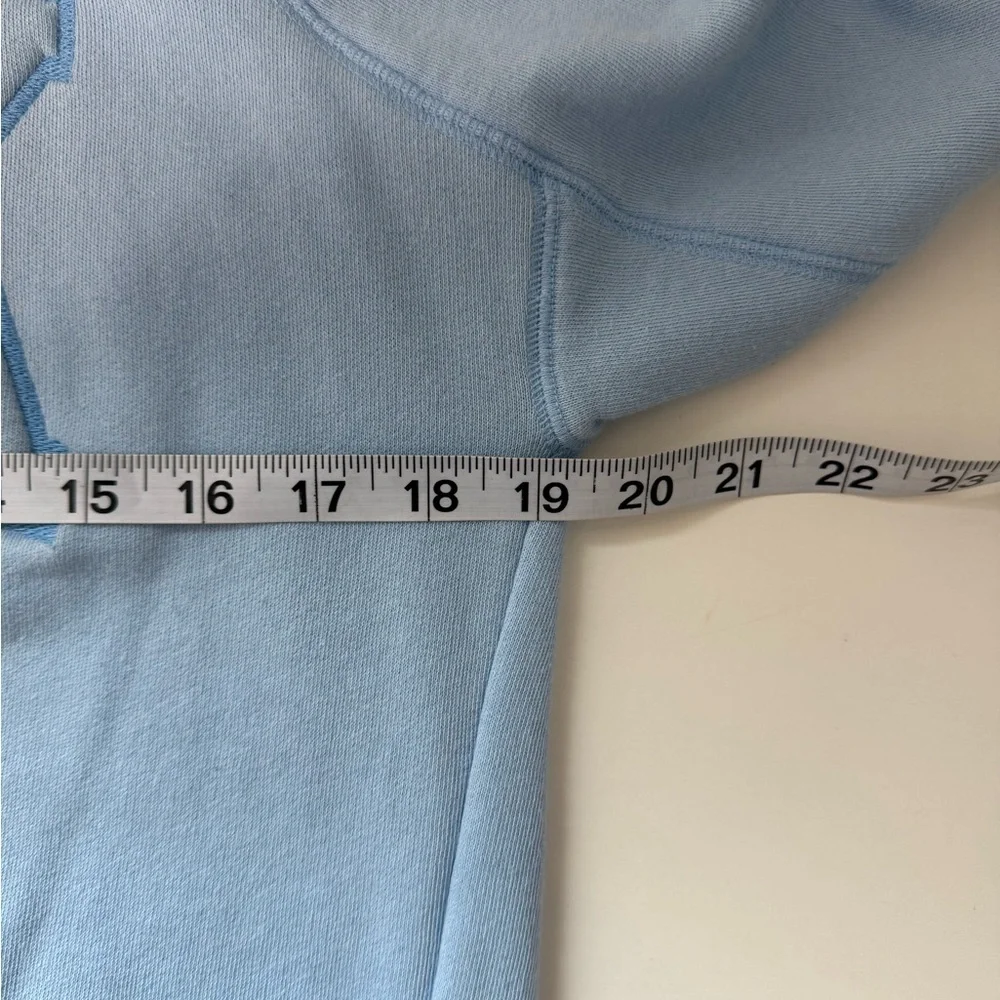 Victoria’s Secret PINK Baby Blue Sweatshirt Embroidered Logo Small Women’s - Picture 8 of 12